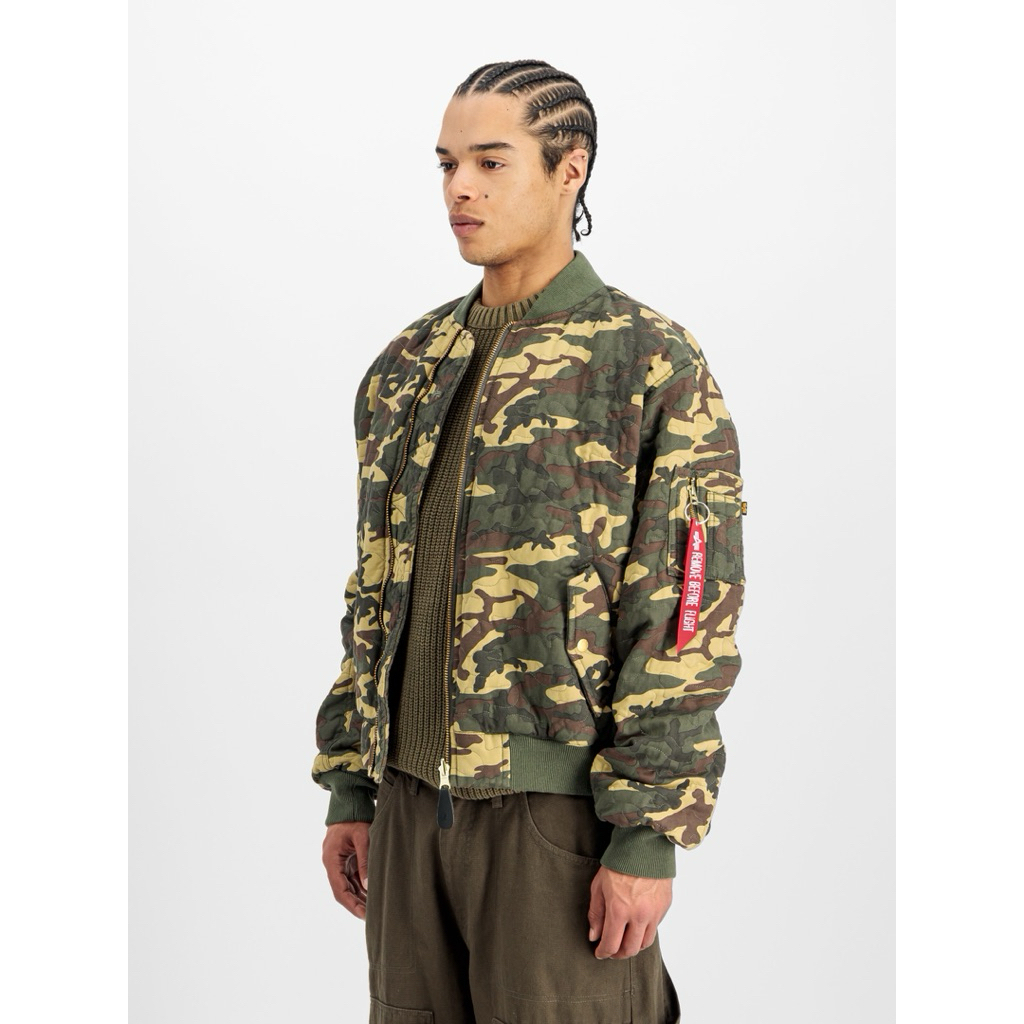 Jaket Alpha Industries MA-1 Quilted Camoflague Bomber Jacket