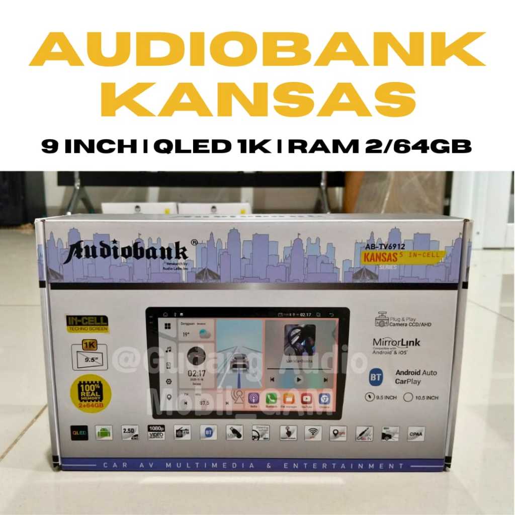 Head unit Audiobank Ram 2/64 9,5inch Incell AB-TV6912