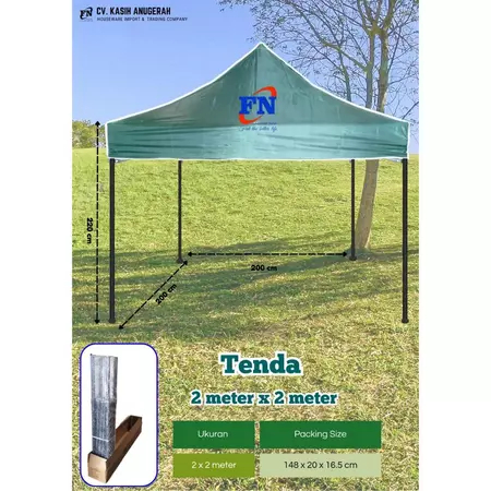 PAYUNG TENDA JUALAN 2m x 2m Tenda Lipat 2x2 stis Tenda Bazar Pameran Tenda gazebo Tenda Dagang otoma