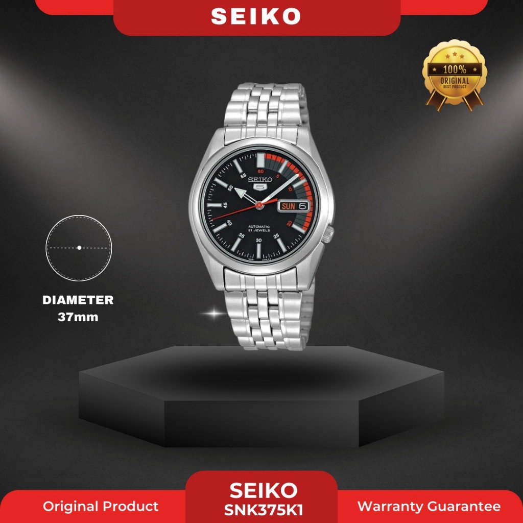 SEIKO SNK375K1 PRIA ORIGINAL JAM TANGAN COWOK ARLOJI COWOK FASHION