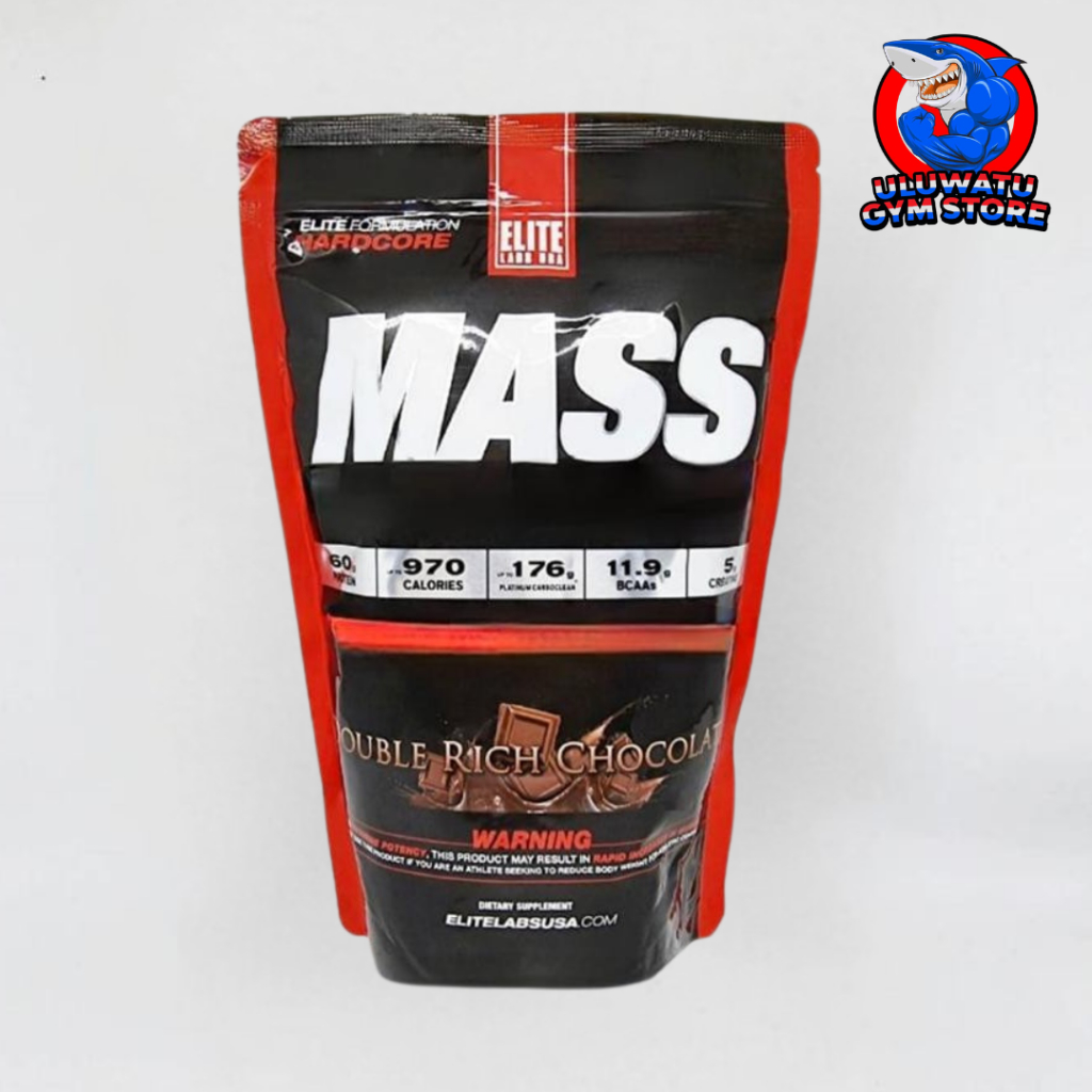 Elite Labs MASS MUSCLE GAINER 2lb 2 Lbs Import - Whey Protein Bulking Susu Gym Penggemuk