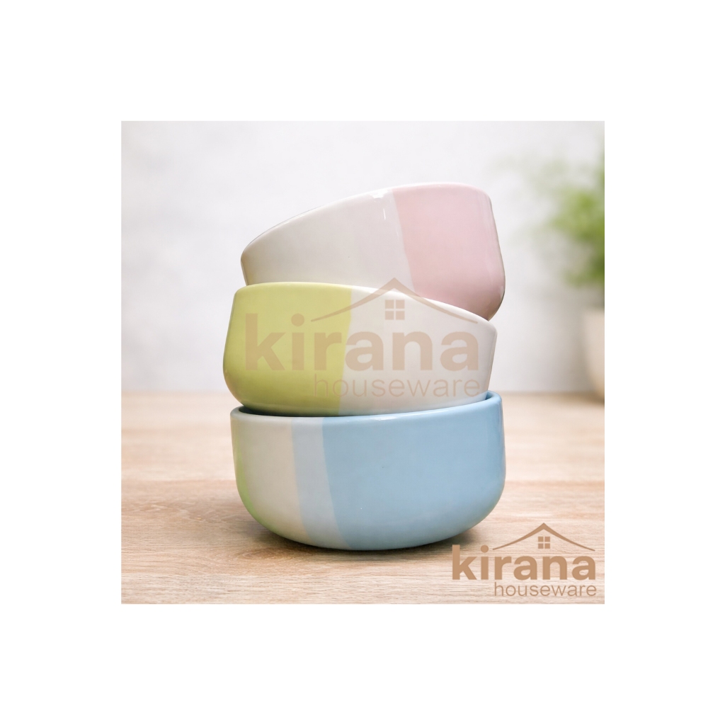 Mangkok Keramik 2 warna / Mangkok Keramik / Mangkok Mie Keramik / Mangkok Bakso Keramik / Mangkok ke