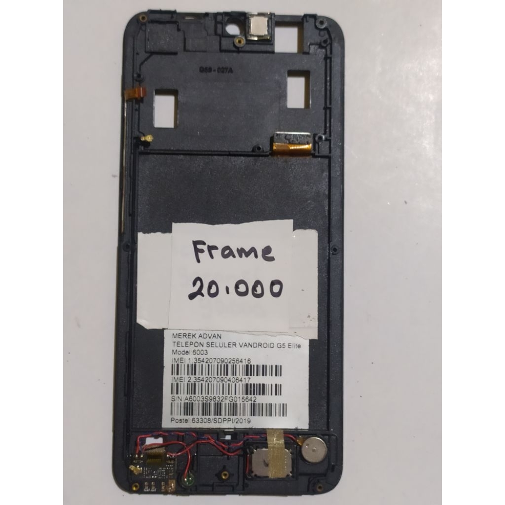 frame Advan g5 elite second original cabutan