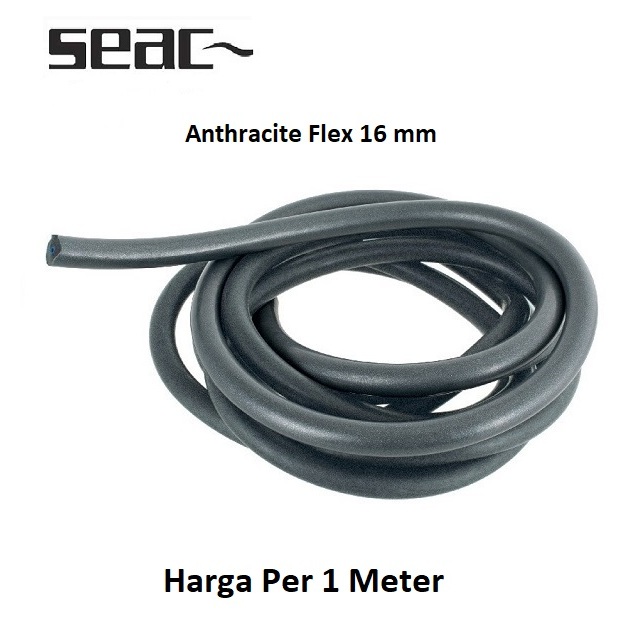 Seac Karet Speargun Spearfishing / Speargun Band Panah Ikan Anthracite Flex 16 mm
