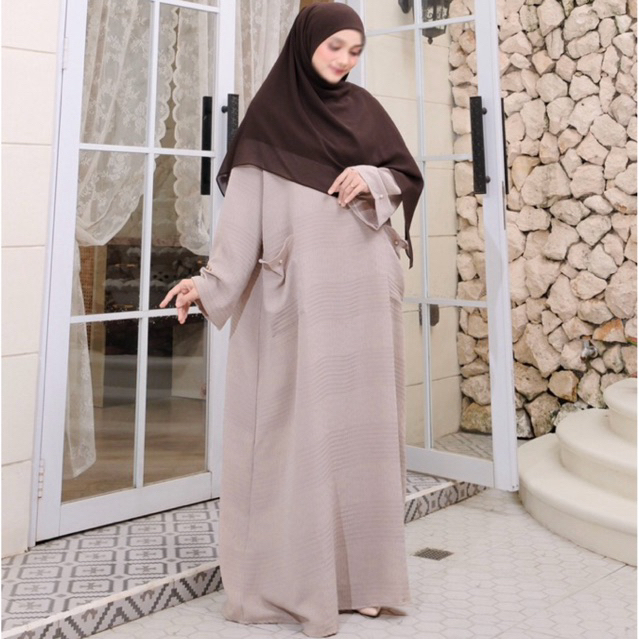 LaLouisa - Tsabitha Abaya set Zipper Khimar Elegant