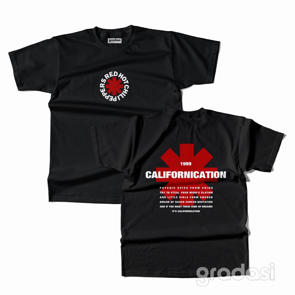 Kaos Band Red Hot Chili Peppers - Baju T-Shirt Musik  Red Hot Chili Peppers by GRADASI