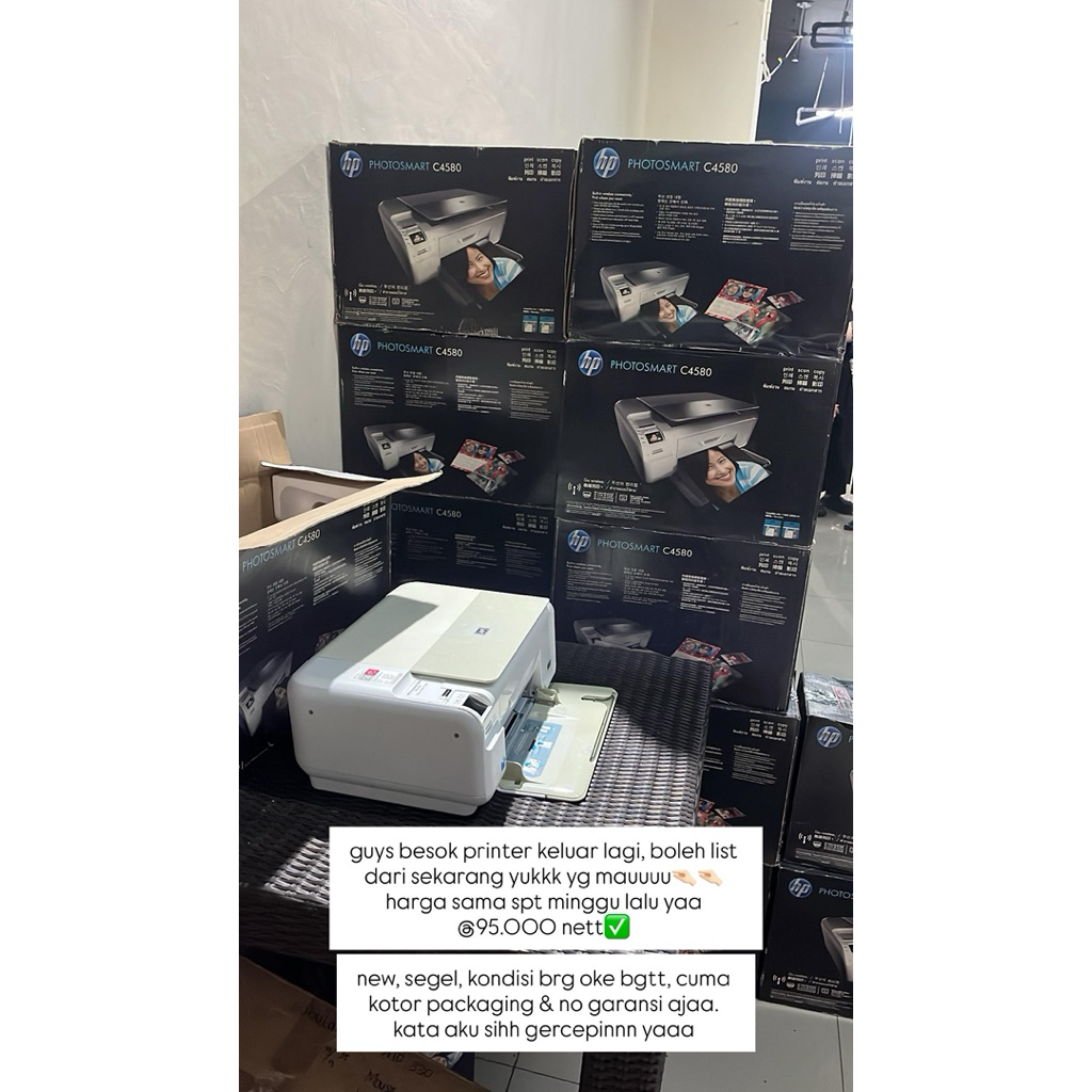 [OLD STOCK] PRINTER HP PHOTOSMART C4580