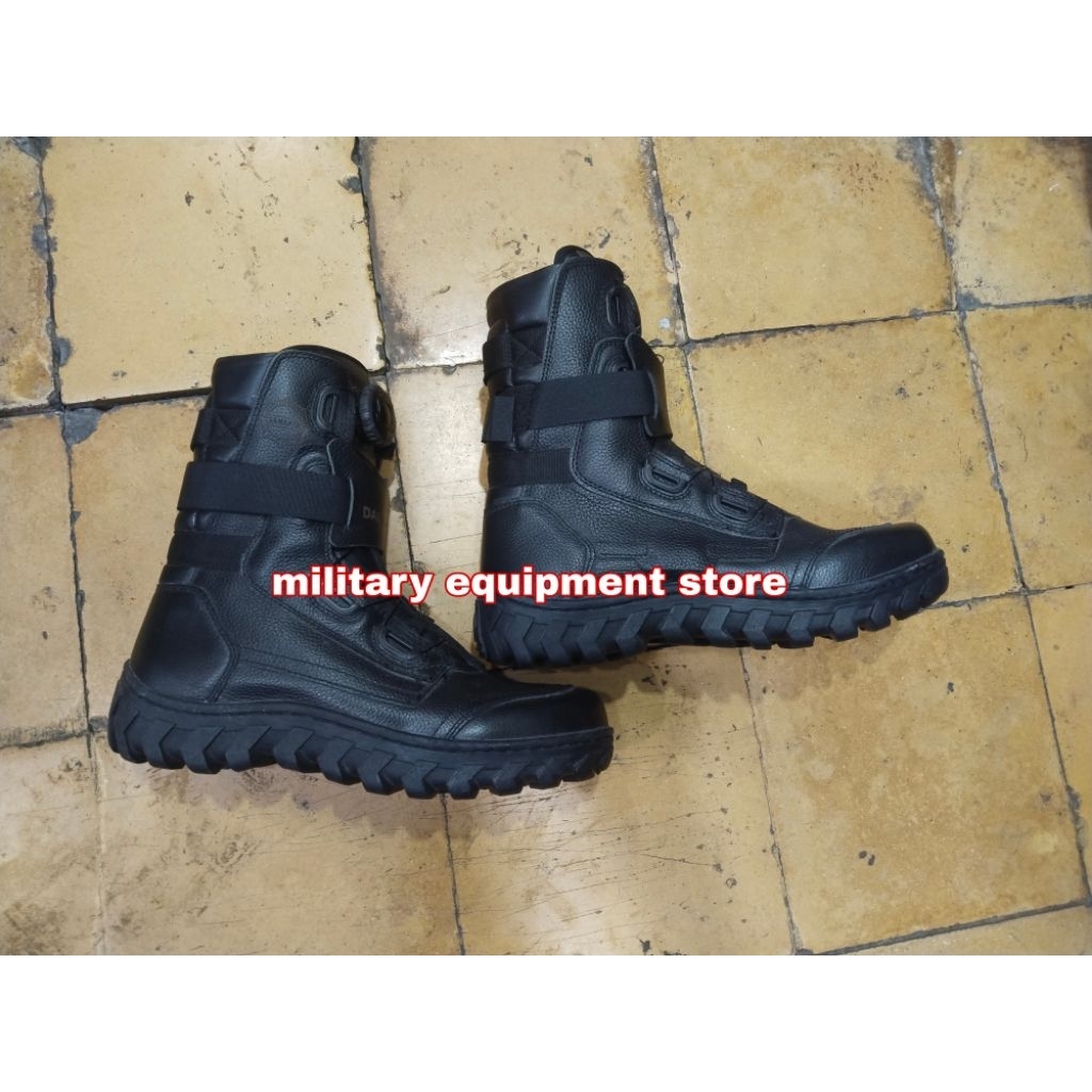 SEPATU PDL HITAM TALI PUTAR - SEPATU PDL TALI PUTAR DALMAS ASLI PEMBAGIAN