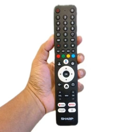 REMOT REMOTE TV SHARP SMART ANDROID 4K 4T ( BARU )