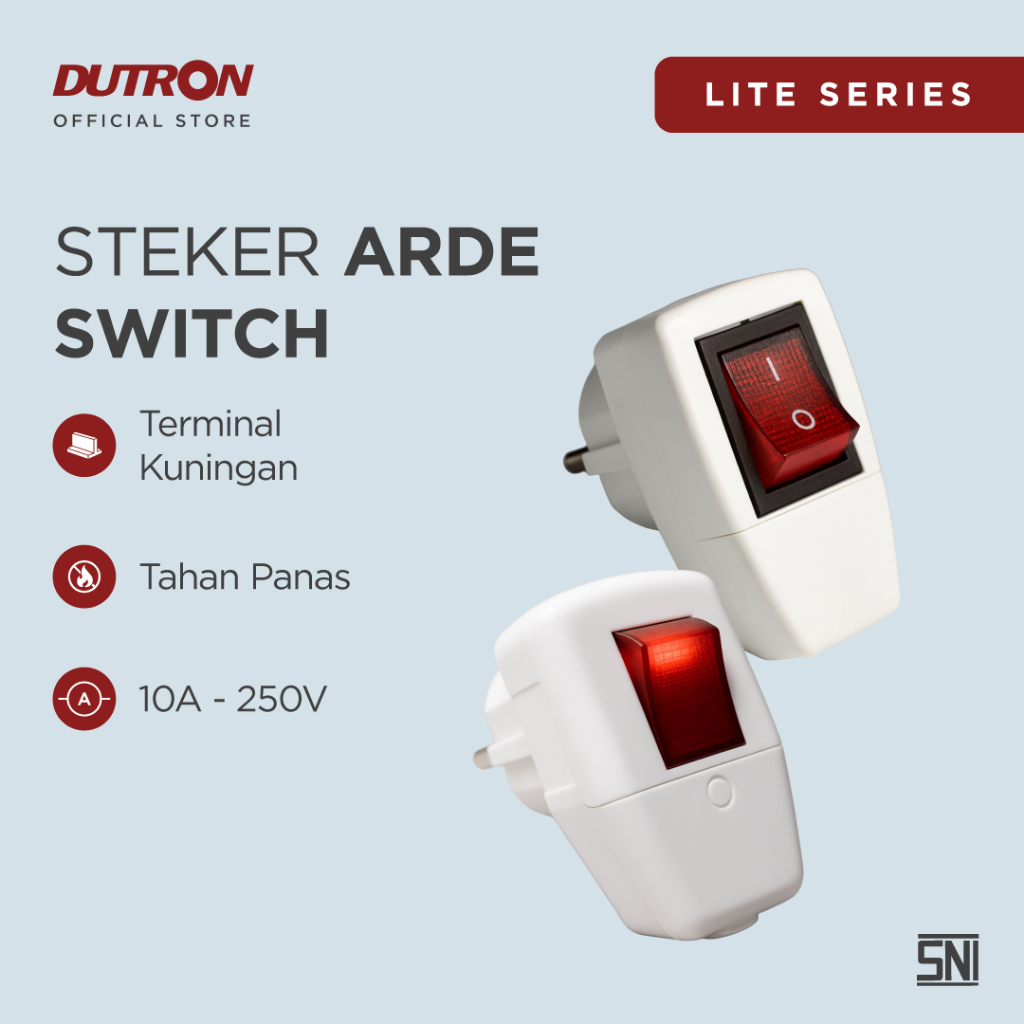DUTRON Colokan Saklar Lampu / Steker Saklar On Off