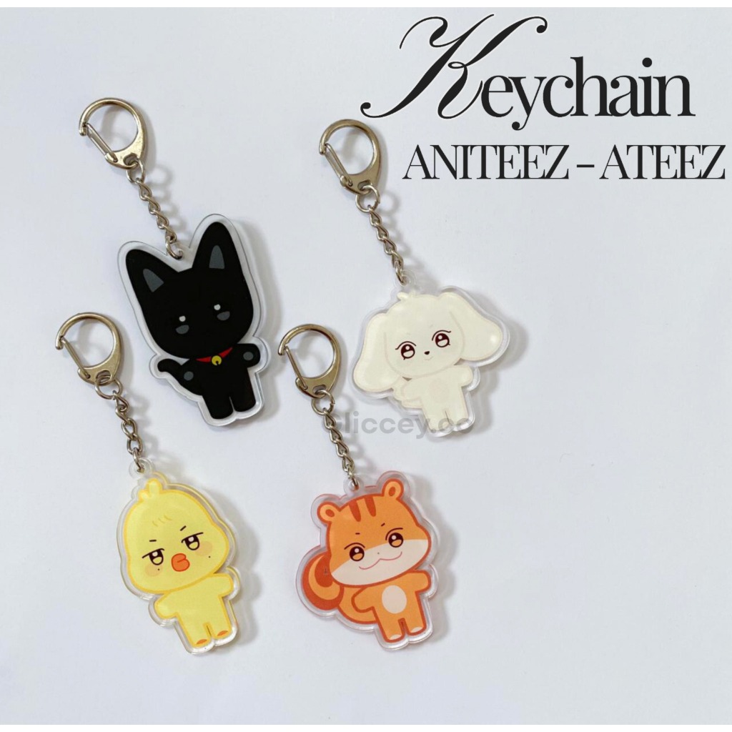 KEYCHAIN ANITEEZ ATEEZ ll GANCI BAGCHARM KEYRING ATEEZ