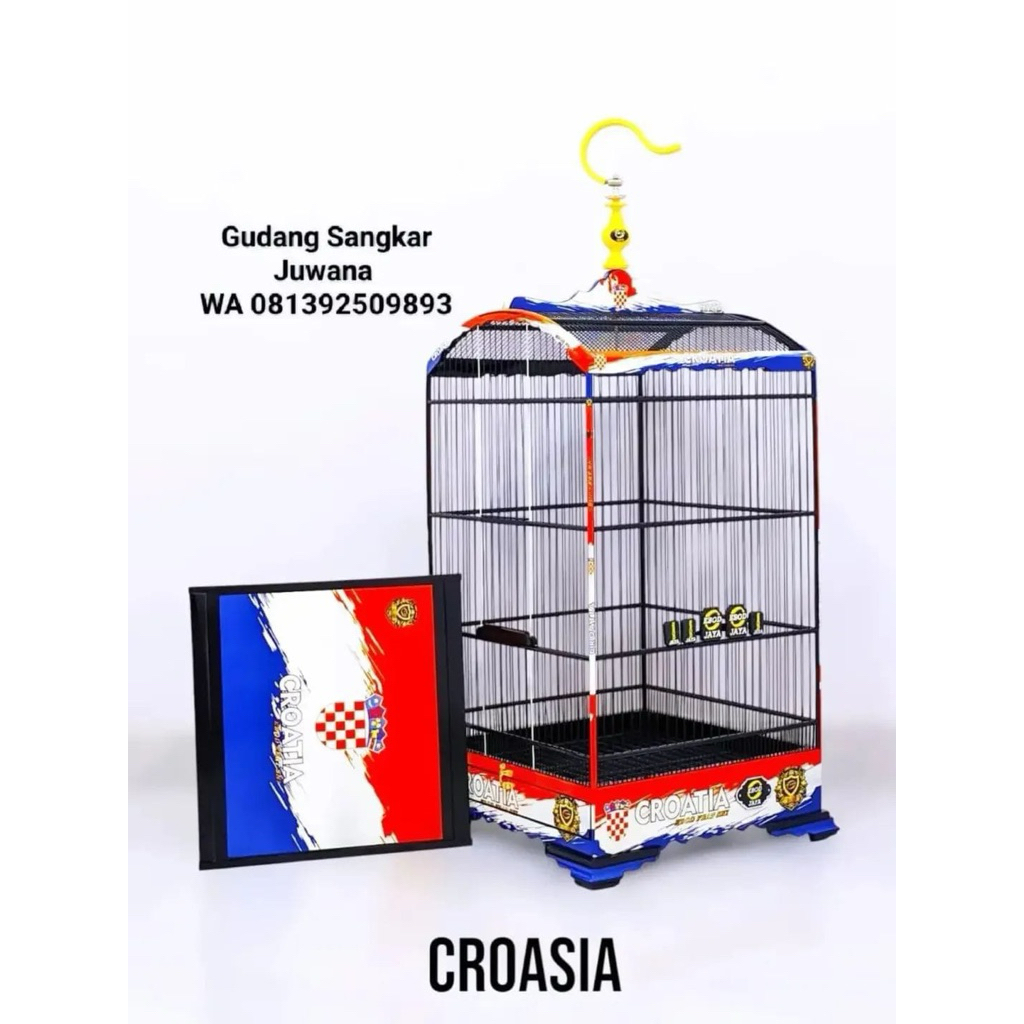 Sangkar Kosan EBOD Jaya Ceper Water Slide Decal. Ruji fiber. Tiang segitiga. size 40x40 Fullset bonu