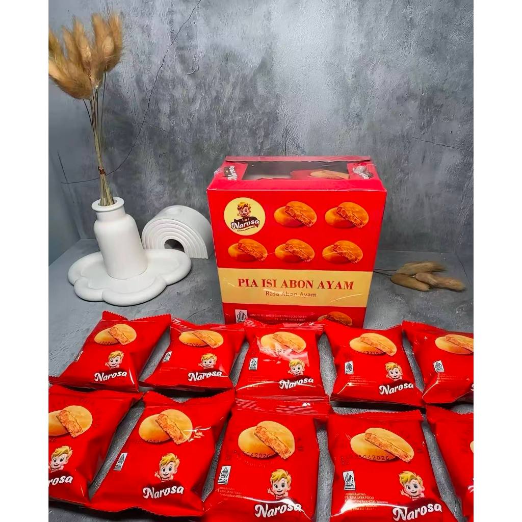 Narosa Bakpia Halal Abon Ayam isi banyak kulit tipis  jajanan sehat enak baik sarapan|waktu ngopi.IS