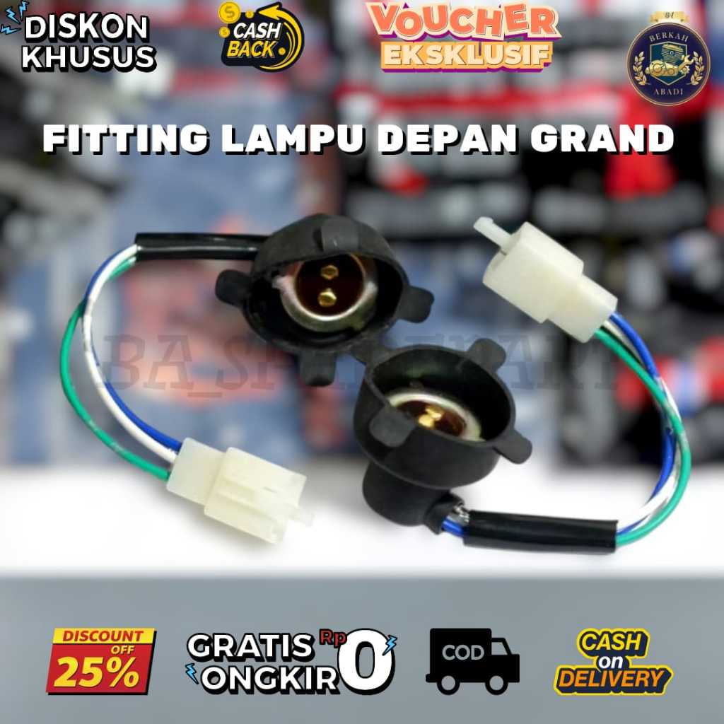 Fitting Lampu Depan Honda Grand | Dudukan Bohlam Lampu Motor Astrea Grand / Legenda
