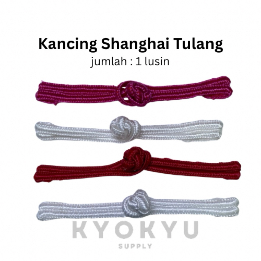 Kancing Shanghai / Kancing Cina Tulang Keong 1 lusin