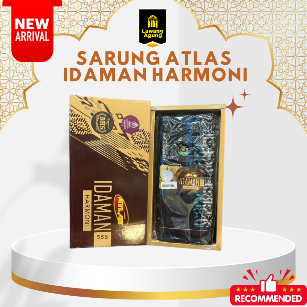 SARUNG ATLAS IDAMAN HARMONI I SARUNG ATLAS BHS I SARUNG MOTIF I SARUNG IDAMAN RAYON HARMONI