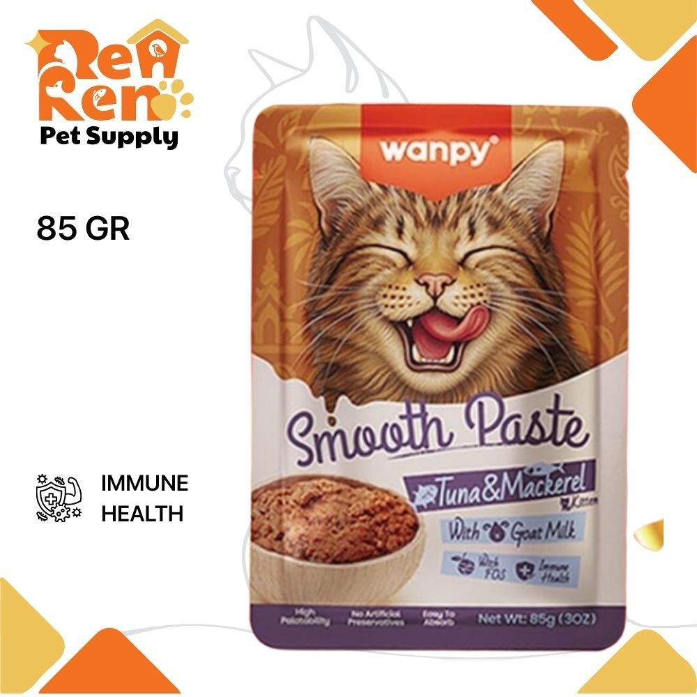 Wanpy Smooth Paste Tuna Mackarel - Tuna & Mackerel 85Gr