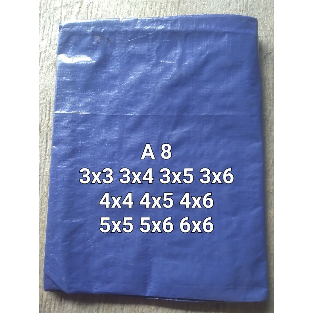 Terpal plastik A8 4x4 meter / terpal jadi / terpal serbaguna