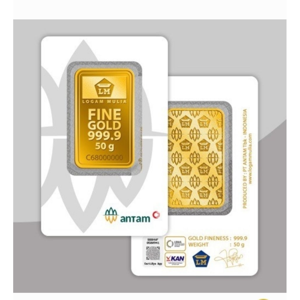 Logam Mulia 50gr dan 25gr
