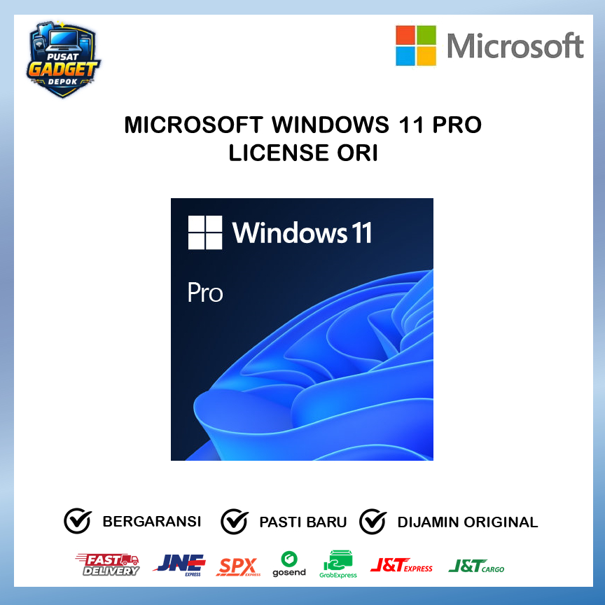 MICROSOFT WINDOWS 11 PRO RESMI ORIGINAL | LICENSE WINDOWS 11 PROFESIONAL
