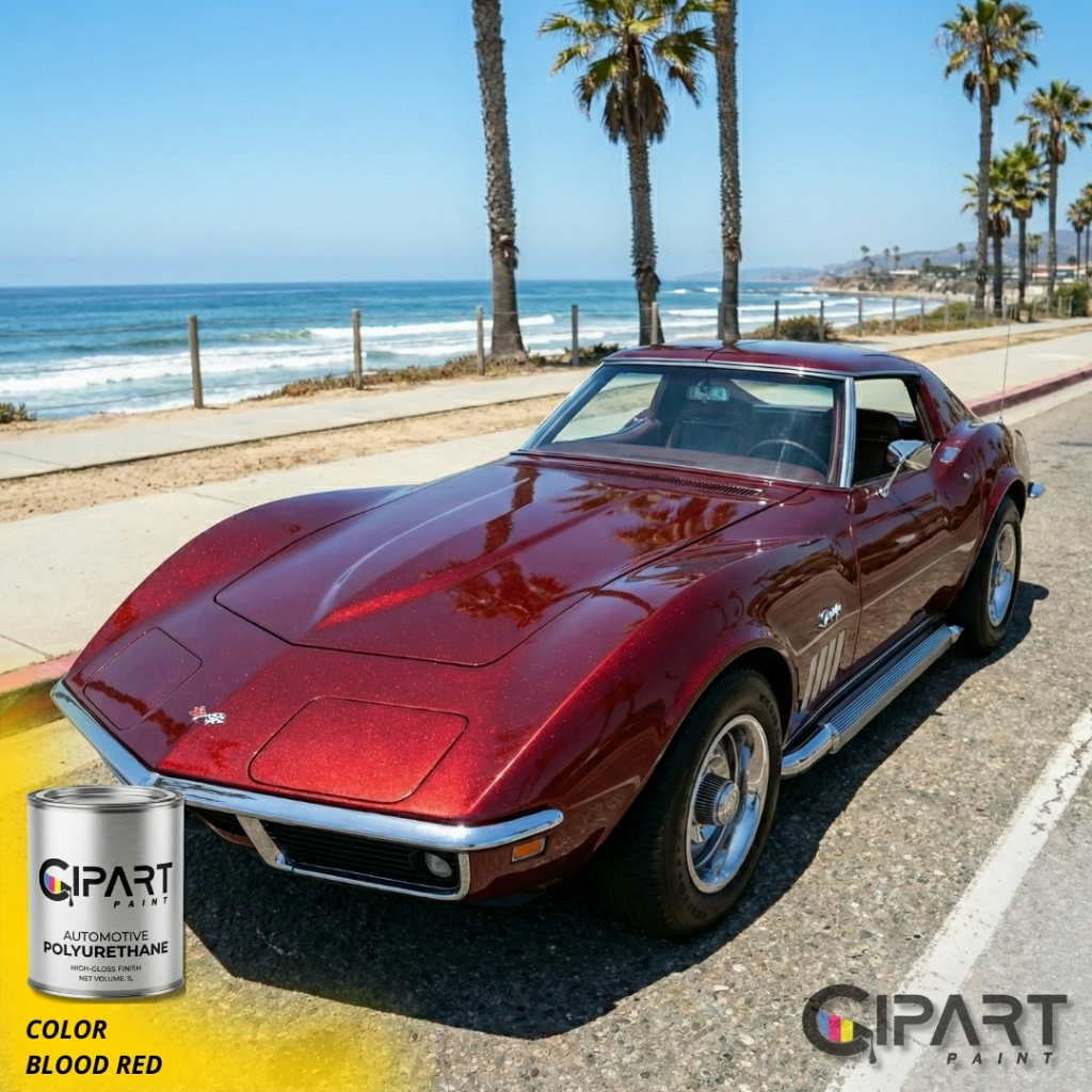 Cat Mobil & Motor CIPART PAINT - BLOOD RED Effect Series Merah Candy Maroon Mutiara 3-Coat