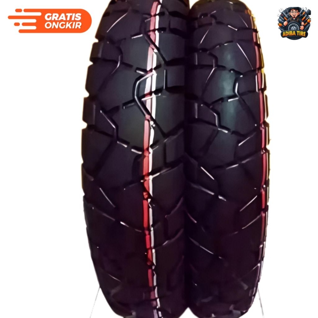 Ban ASPIRA SEMI TRAIL Sepasang Uk 100/90 - 90/90 Ring 14 Tubeless