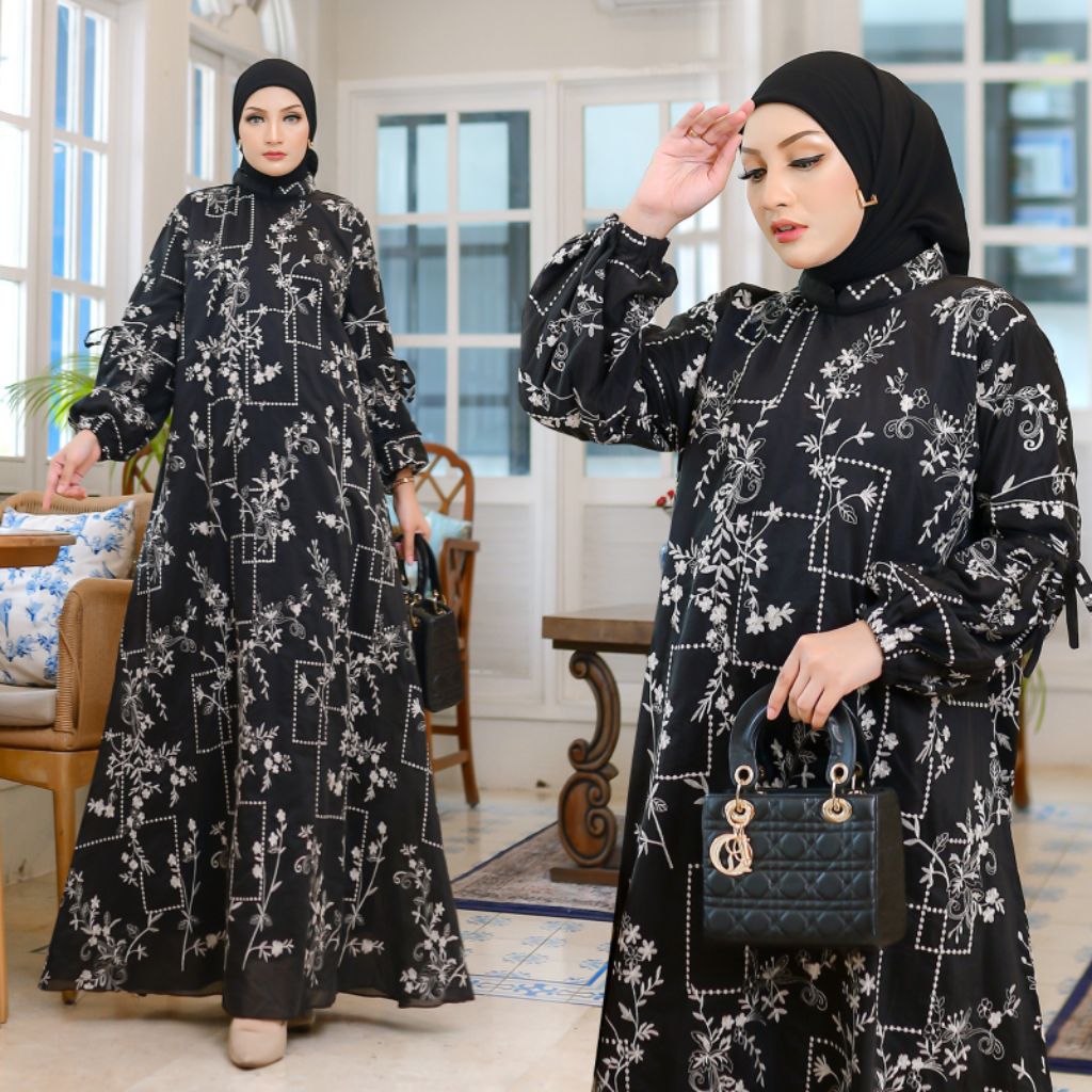 GAMIS ANNISA BAHAN PAPER SILK LD 115 PB 140