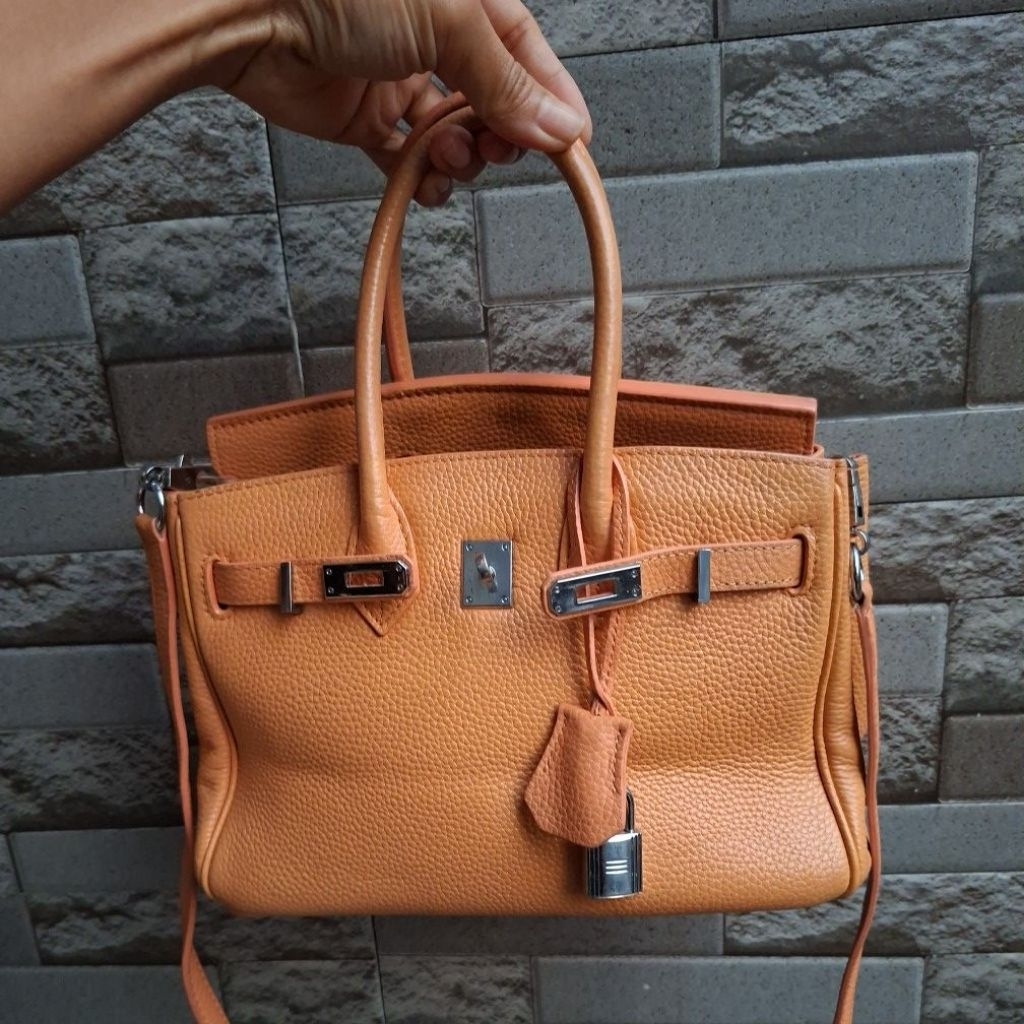 Top Handle Sling Bag Genuine Leather, Tas Kulit Sapi Asli