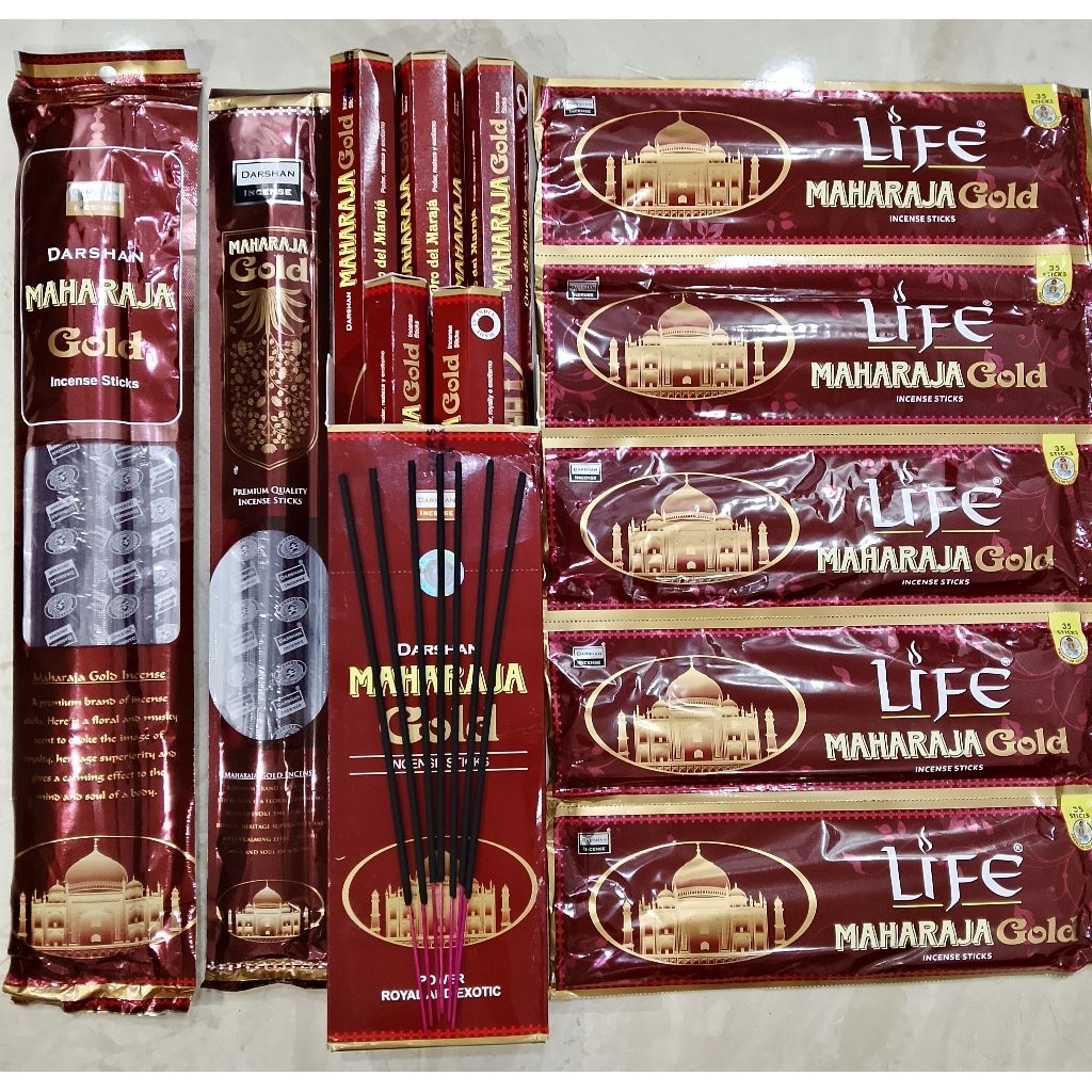 Dupa Wangi Darshan Maharaja Gold - Dupa Aromaterapi Dupa India