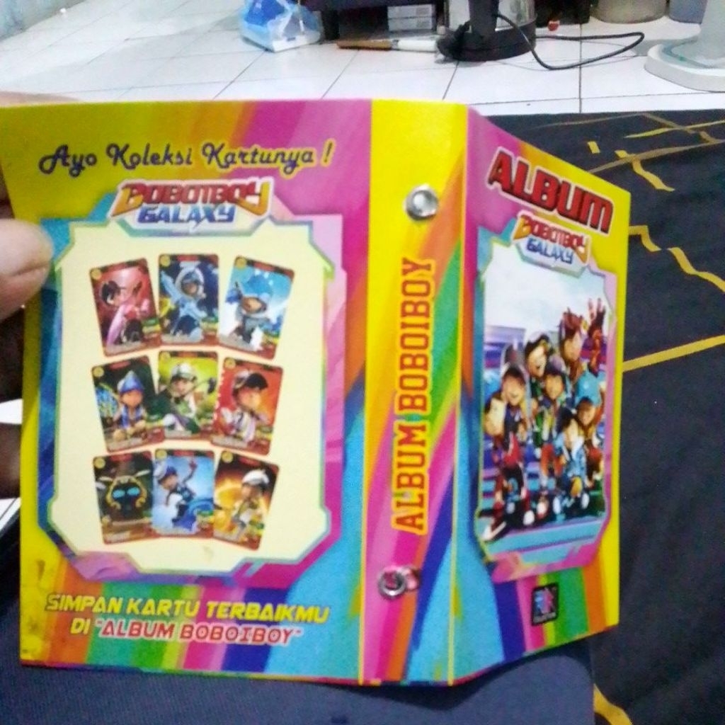 Album Mainan Kartu Boboiboy Belum Termasuk Kartunya