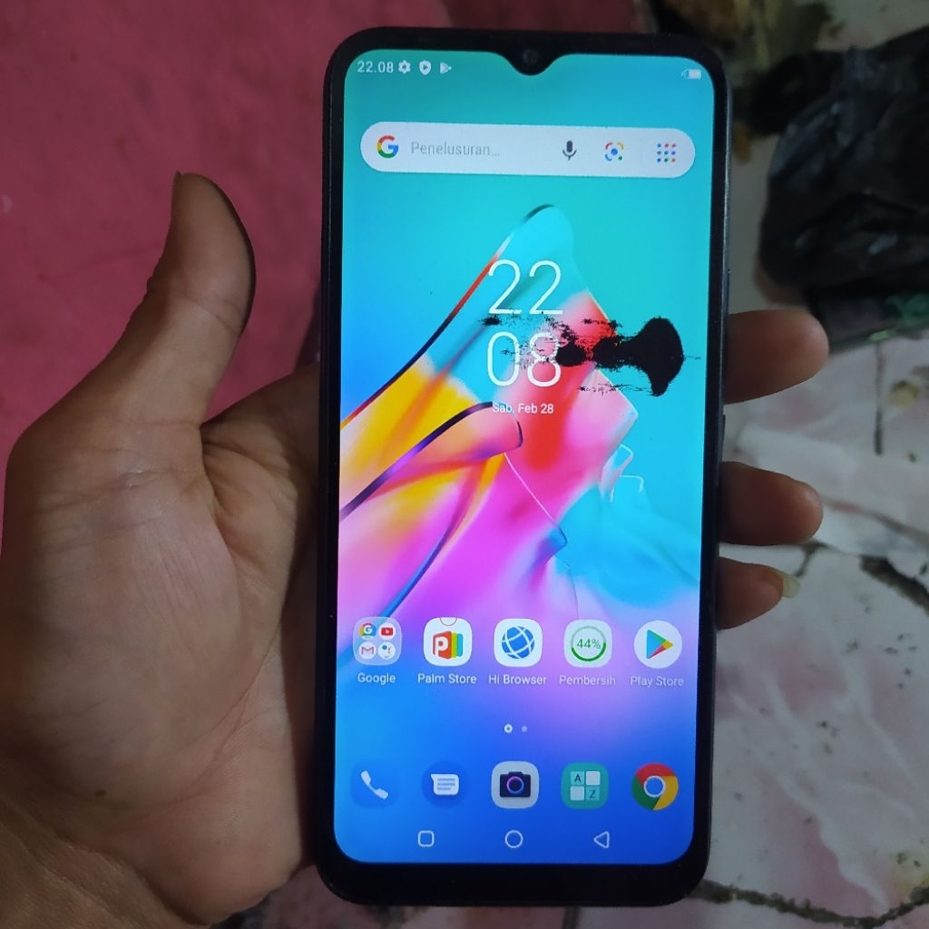 lcd + frame infinix smart 5 original copotan