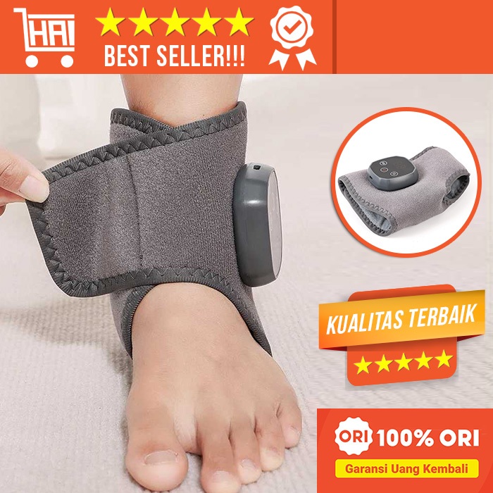 HAI - Alat Pijat Ankle Original - Terapi Cedera Engkel Kaki & Keseleo - Heating Massage 5 Speed