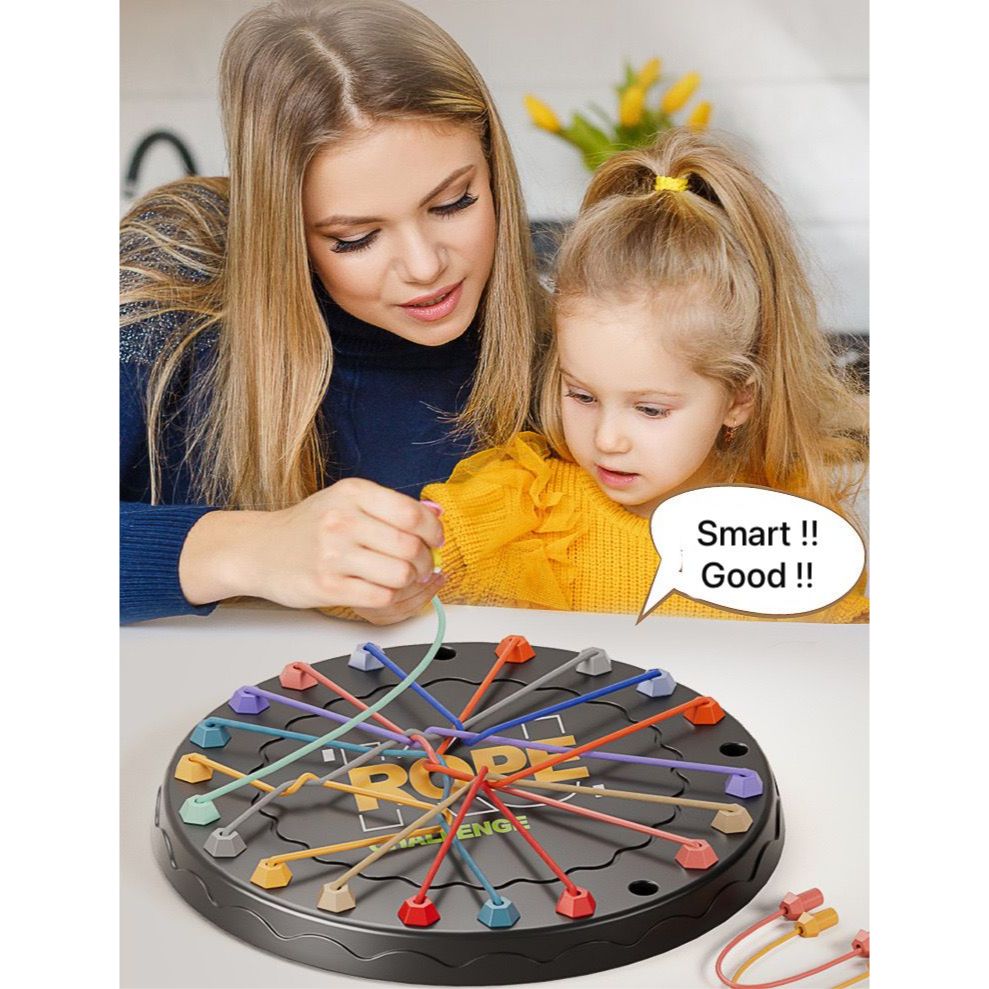 MAINAN PAPAN PUZZLE TALI PK BATTLE TEST IQ ANAK MELATIH KEPINTARAN ANAK EDUKASI ANAK/PENYELESAIAN