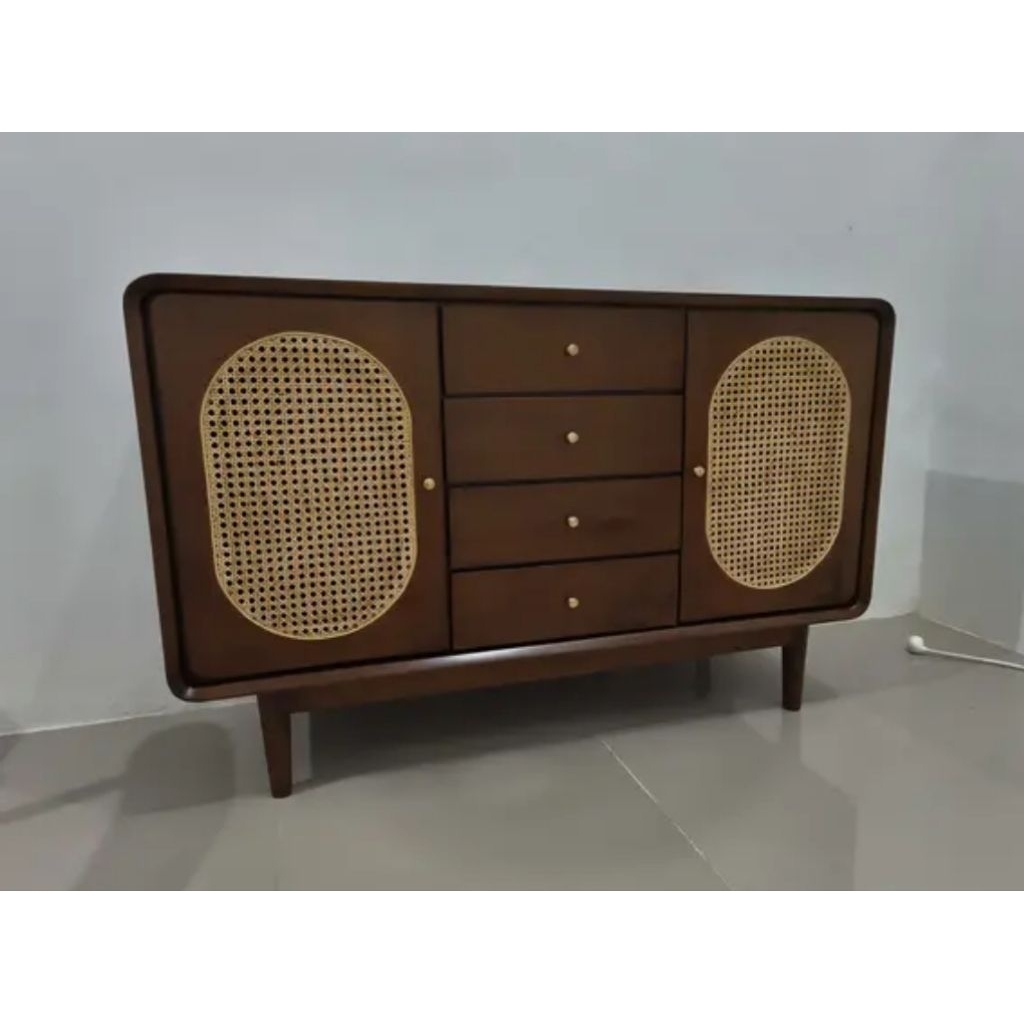 Meja Tv Rak Tv minimalis modern jati asli