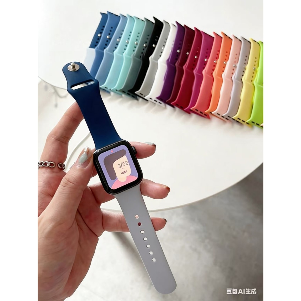 Strap for IWatch Ultra32Se32 Apple Watch Series1110987654349mm46454442414038mmSoft Replacement Rubbe