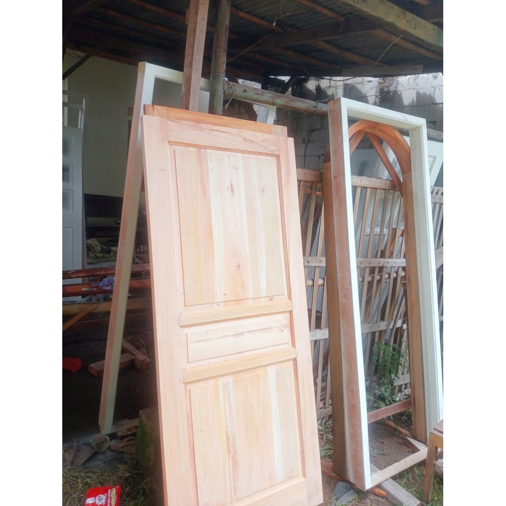 daun pintu kayu Meranti oven