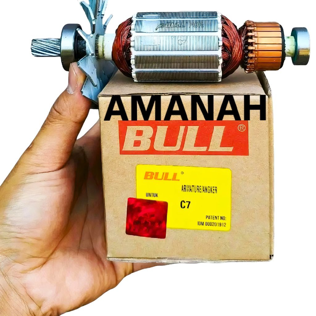 Angker armature bull C7 for mesin circular saw serkel hitachi 7 inch
