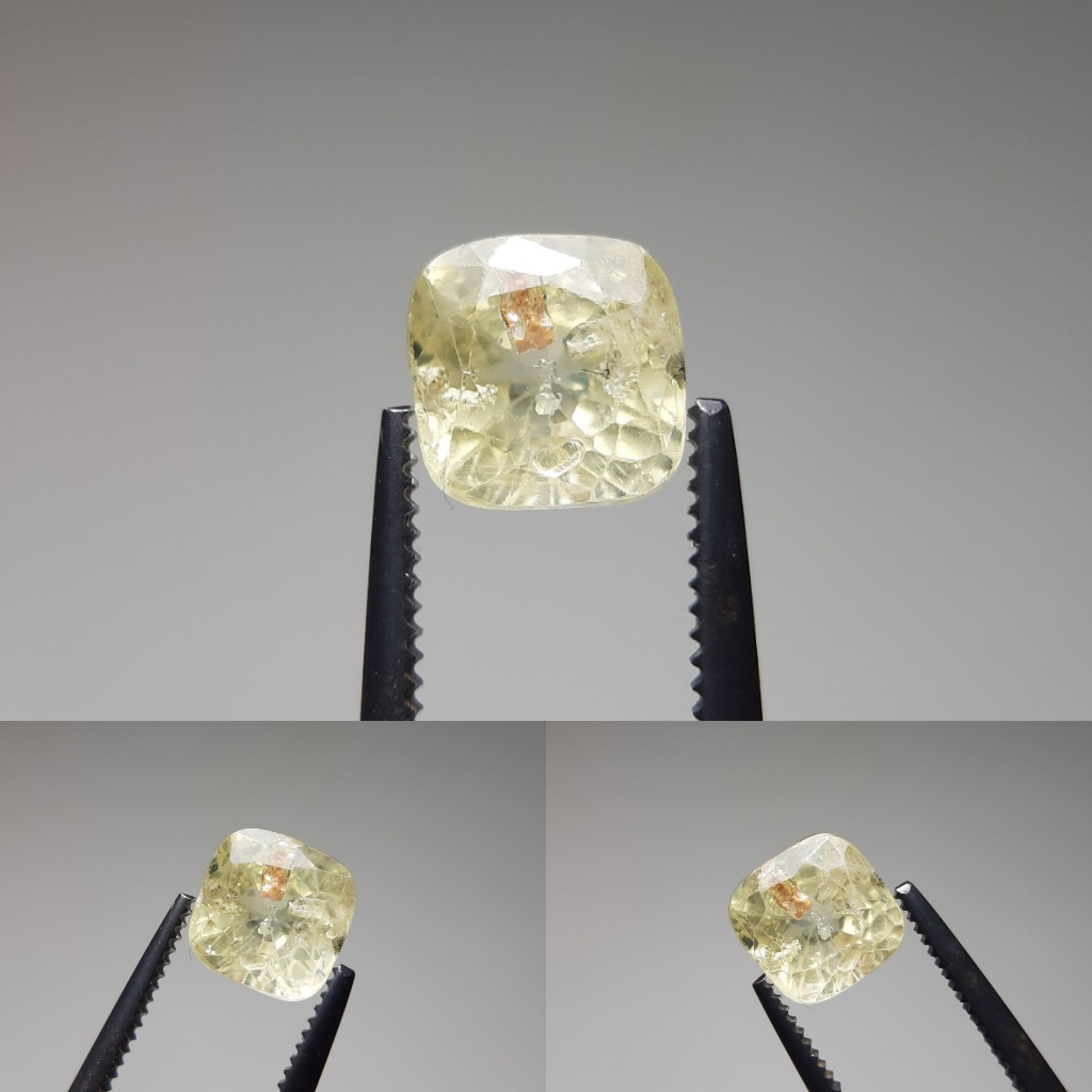 Natural Yellow Sapphire Srilanka Srilangka Ceylon Selon No Treatment atau No Heat Bukan Ruby Emerald