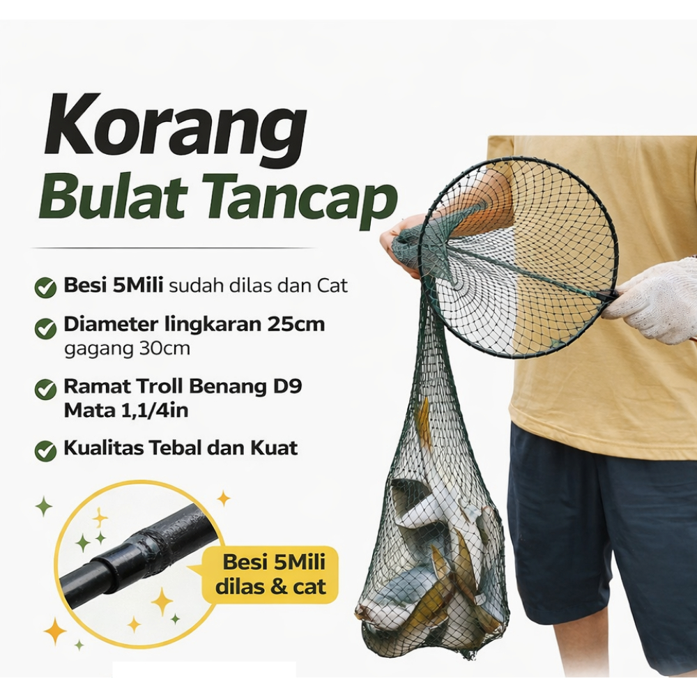 Korang Koja Keramba Kepis Karamba Tancap Tempat Wadah Ikan Mancing hasil Pancingan