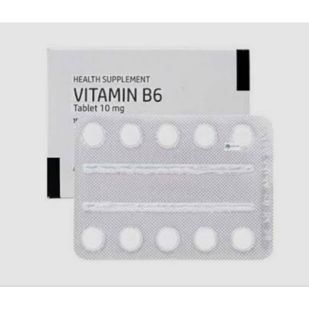 VITAMIN B6 10 MG KIMIA FARMA 1 STRIP ISI 10 TABLET