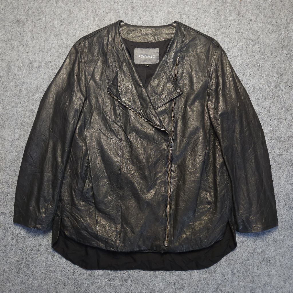 FORMIZ Leather Biker Jacket – Made in Italy | Sheep Leather