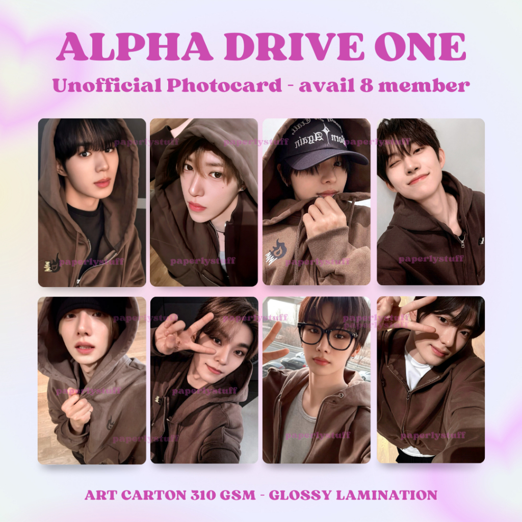 Unofficial Photocard Alpha Drive One / ALD1 EUPHORIA MD POP UP HOODIE FREAK ALARM