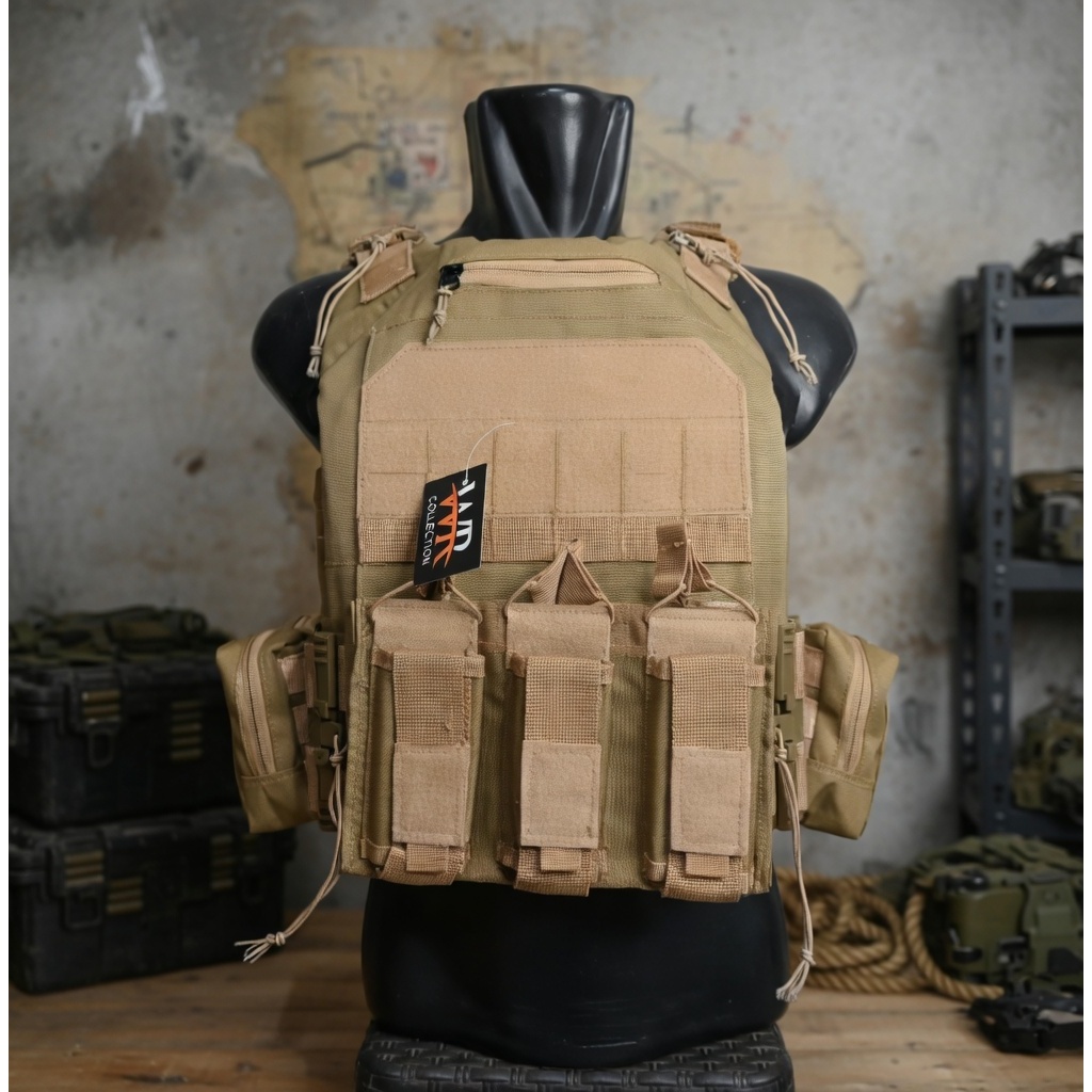 Bodyvest Rompi Rajawali Tactical Quick Release Merk WR / Body Vest TNI Polri Satgas / Rompi Anti Pel