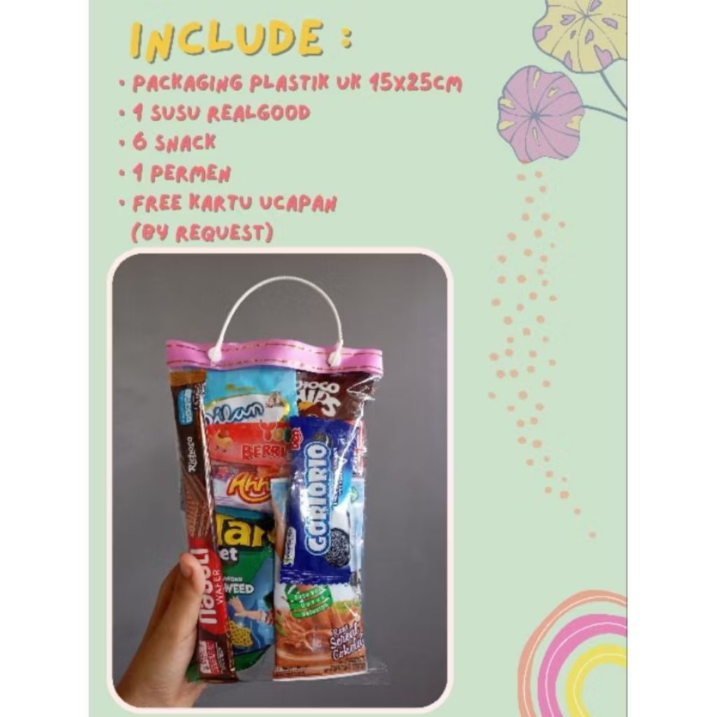 (BELI 15 GRATIS 1) PAKET SNACK ULANG TAHUN ANAK/SNACK ULTAH ANAK/PAKET ULTAH/SOUVENIR ULTAH/KHITAN/ 