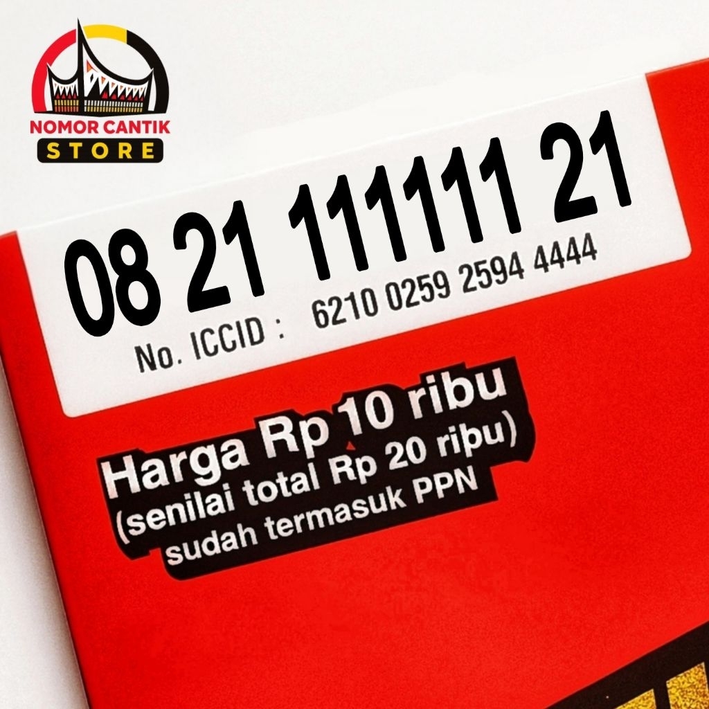 Kartu perdana Nomor Cantik Telkomsel Simpati 4 Varian Angka 0821