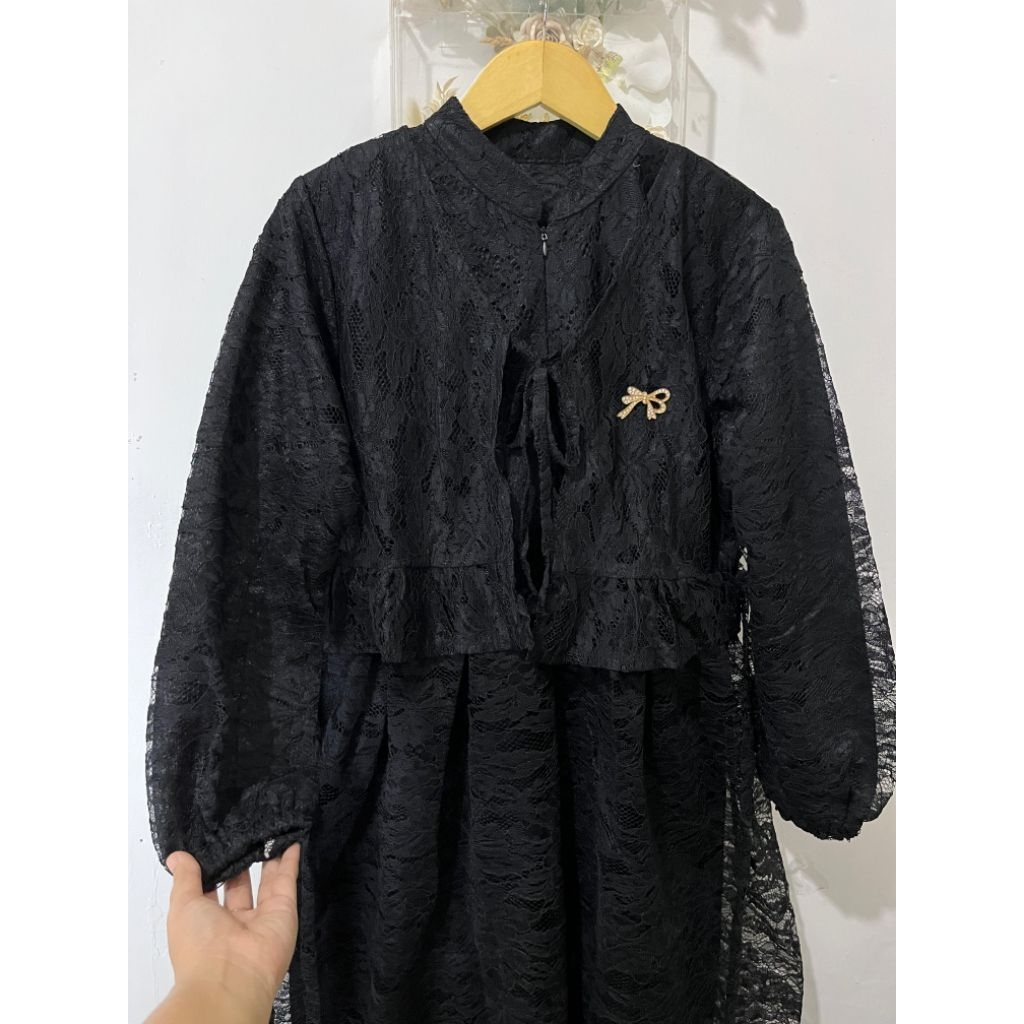 Gamis Brukat Hitam