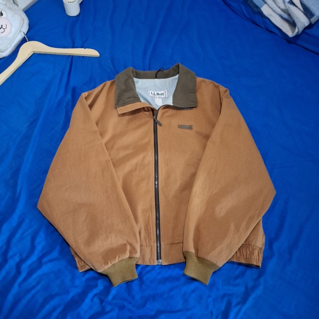 Rare Item Vtg 80s Ll Bean Canvas Work Jacket made in USA