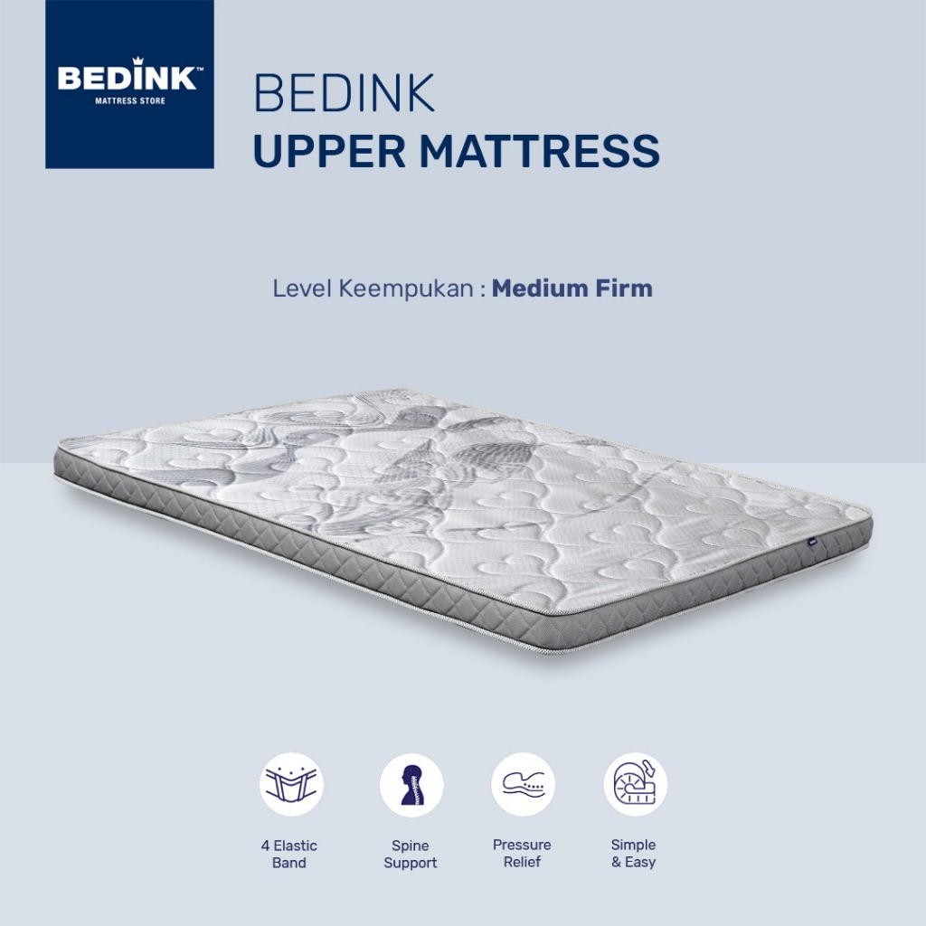 BEDINK Upper Mattress Orthopedic / Topper Kasur Busa Rebonded / Pelapis Penambah Kasur