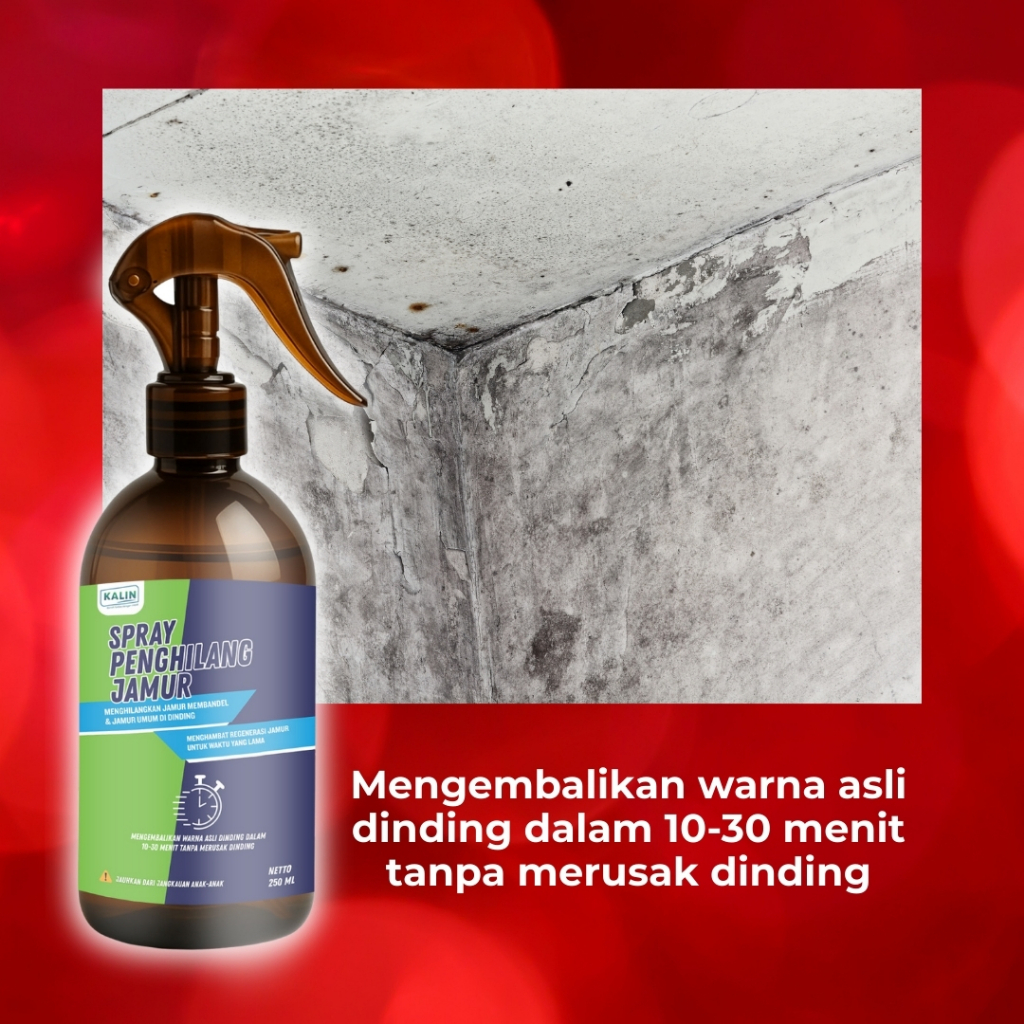 Kalin Spray Pembersih Jamur Tembok Wallpaper Plafon & Kamar Mandi Original