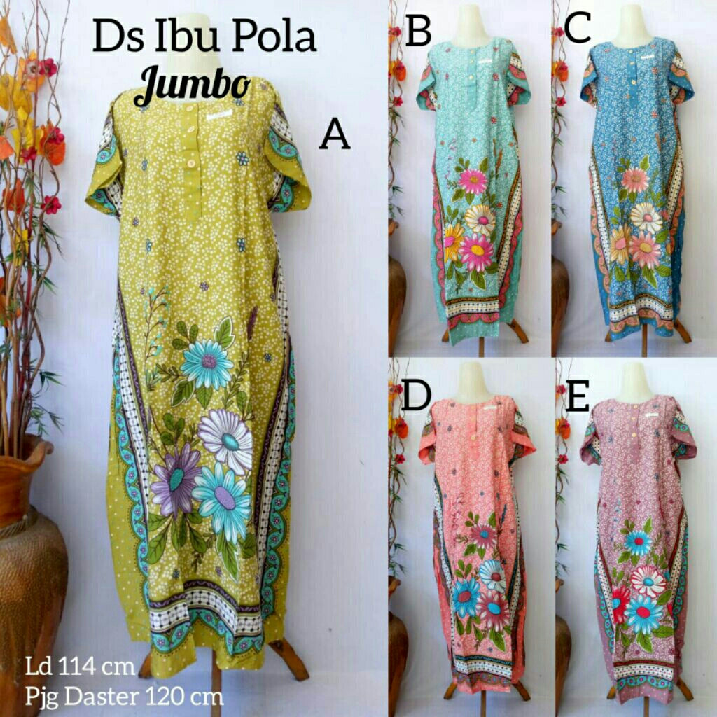 Daster Ibu Pola Jumbo Busui Lengan Pendek HAP